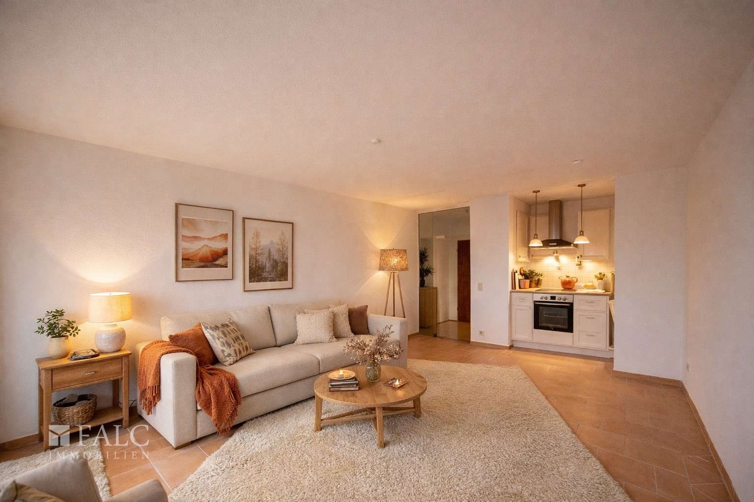 Wohnzimmer/Kochen Einrichtungsbeispiel